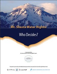 Mt Shasta Water Rights